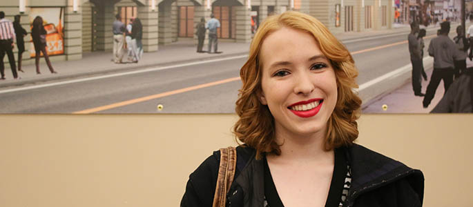 Pictured is high school student Gracey Evans at Point Park's spring 2015 media day. Photo | Victoria A. Mikula