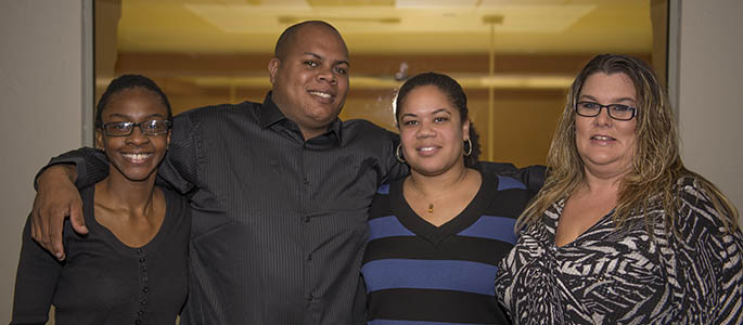 Pictured are IMC students Ilana Chambers, Rainie McCree, Deanna Elliott and Curt King. Photo | Christopher Rolinson