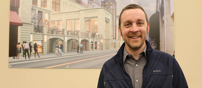 Pictured is high school teacher Mike Fricko at Point Park's spring 2015 media day. Photo | Victoria A. Mikula