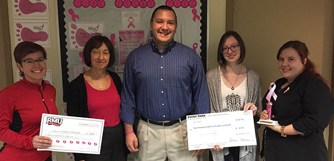 Point Park students raise money for Susan G. Komen Pittsburgh. Submitted photo