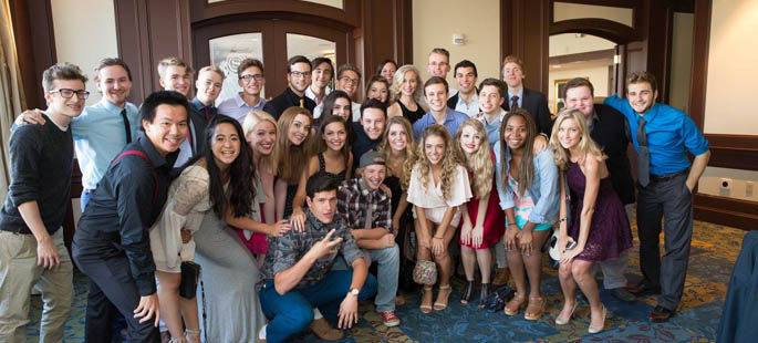 Pictured are incoming freshmen at Point Park's 2015 Convocation ceremony. | Photo by John Altdorfer