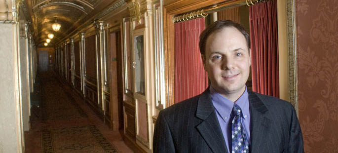 Pictured is Nicholas Gigante, Point Park M.B.A. alumnus and vice president of development for the Pittsburgh Cultural Trust. | Photo by Chris Rolinson