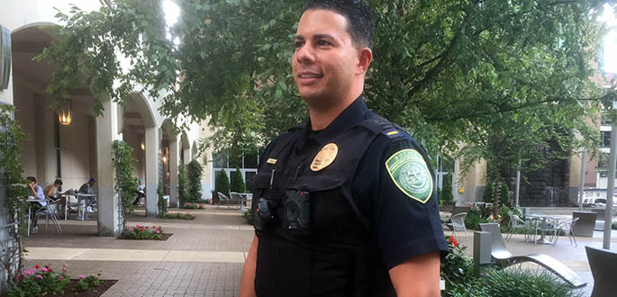 Point Park officers are now equipped with body cameras. Photo | Lou Corsaro