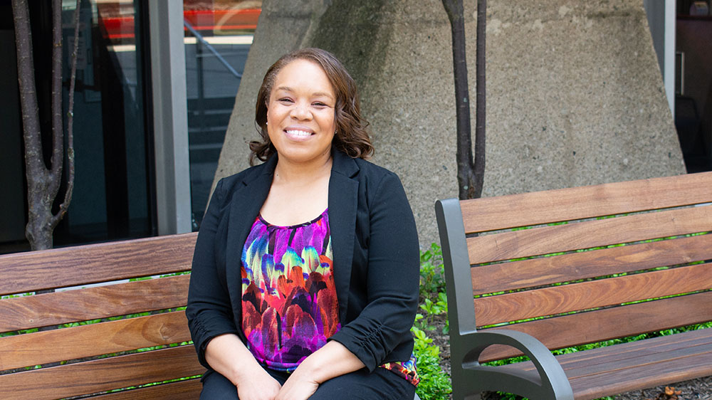 Pictured is criminal justice administration graduate Alethia Bush. Photo by Brandy Richey.