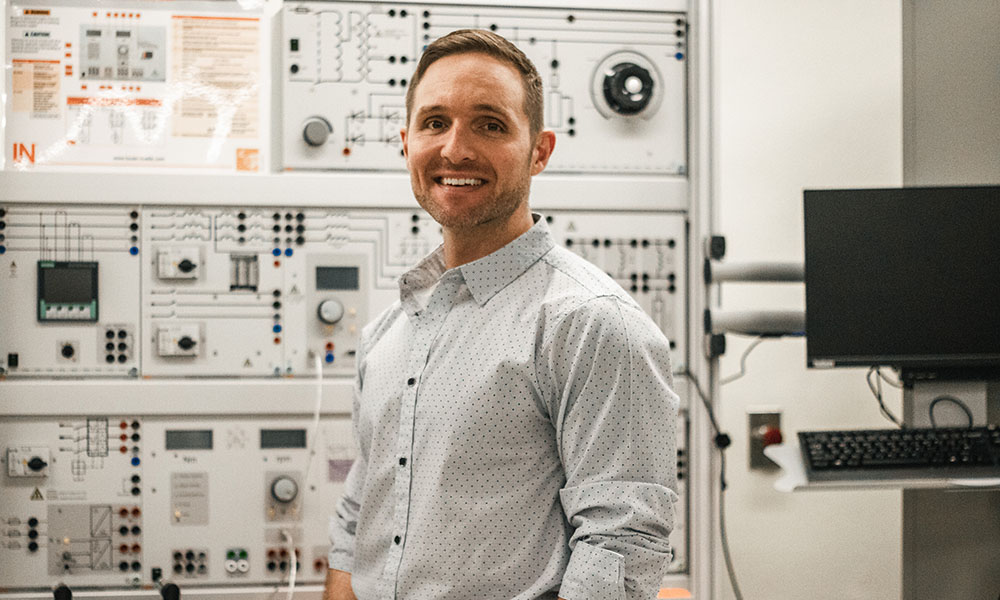 Pictured is veteran and electrical engineering student John Yingling. Photo by Grace Ruiz