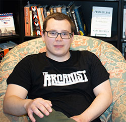 Pictured is alumnus Josh Hrala. Photo by Brandy Richey.
