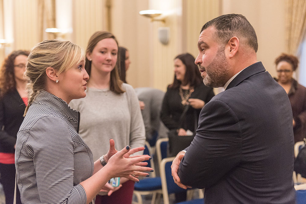 Pictured is Pedro Rivera speaking at Point Park. Photo by Nick Koehler