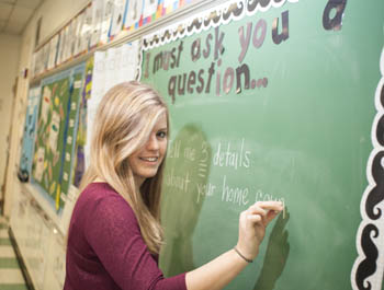 Pictured is Amanda Trainor, a 2011 elementary education alumnus of Point Park and an English as a Second Language Specialist for Chartiers Valley School District. | Photo by Chris Rolinson