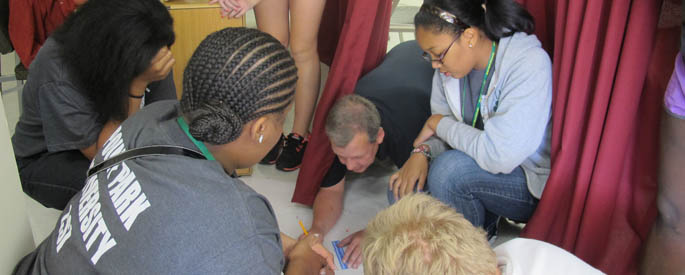 Pictured are high school students at Point Park's 2013 CSI camp. | Photo by Amanda Dabbs