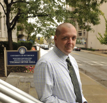 Pictured is psychology alumnus Nick Williams, program director at Western Psychiatric Institute.