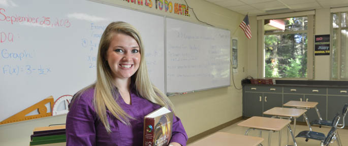 Pictured is Point Park secondary education alumna and high school math teacher, Phylicia Joy. | Photo by Jim Judkis