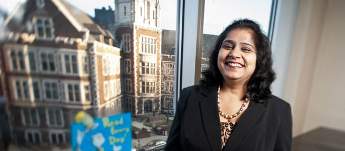 Pictured is curriculum and instruction alumna Preeti Juneja.