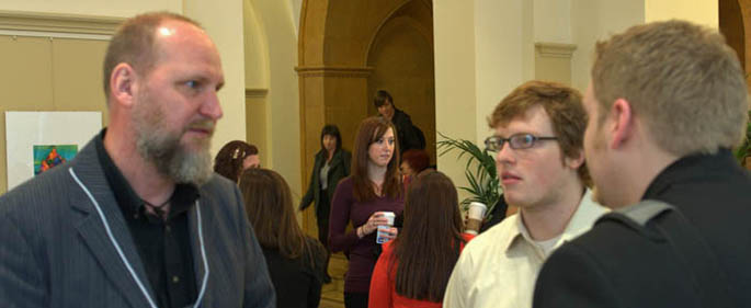 Pictured are Point Park students at the 2012 Humanistic Psychology Conference held on Point Park's campus.