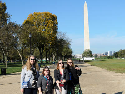 Pictured are Point Park history students in Washington, D.C. | Photo by Jehnie Reis, Ph.D.