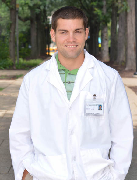 Pictured is Robert Novia, a psychology student and intern for Allegheny General Hospital. | Photo by Connor Mulvaney