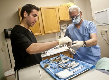 Franco Sebastiani assists William James Hall, D.M.D.