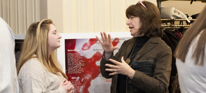 Pictured are students at Point Park's 2014 Undergraduate Research Conference. | Photo by Sarah Collins Cunningham