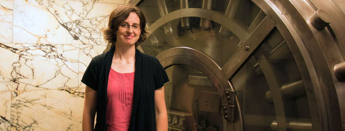 Pictured is Jehnie Reis, Ph.D., visiting assistant professor of history.