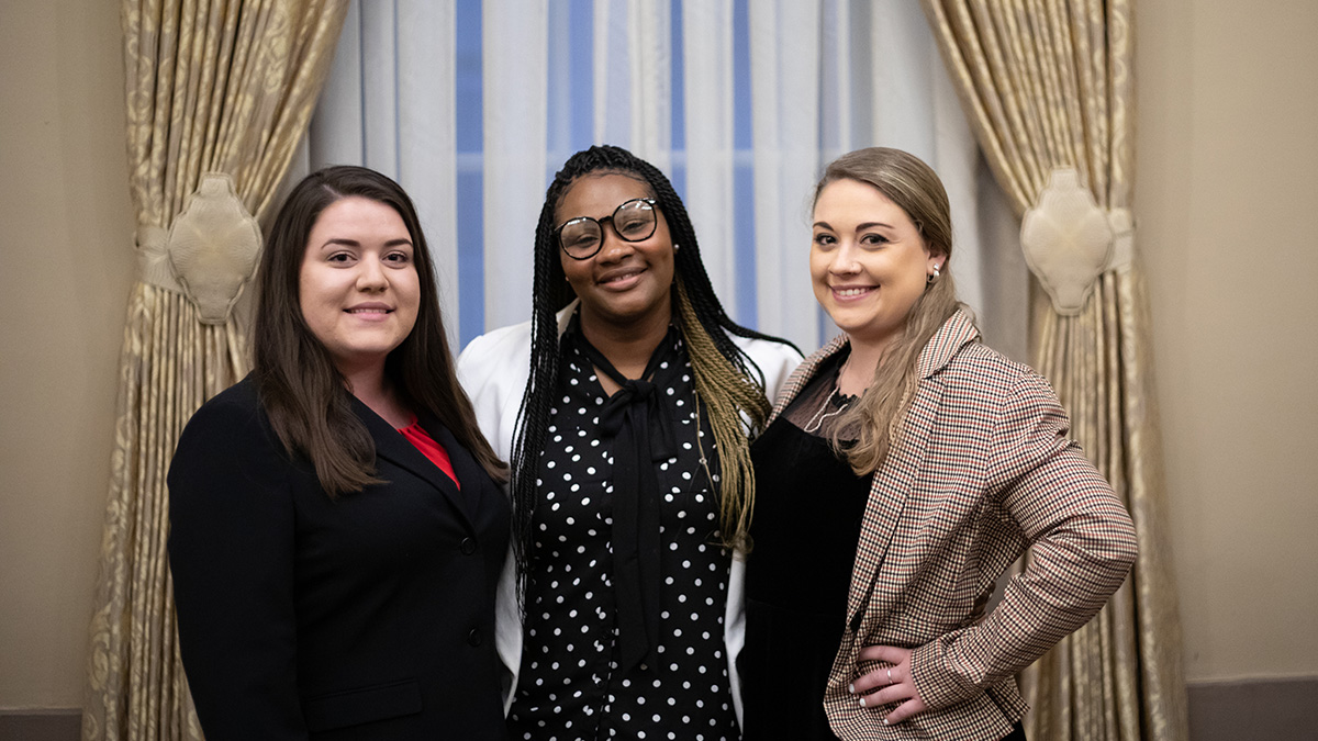 Pictured is the 2019 Criminal Justice Administration Graduate Symposium. Photo by Hannah Johnston