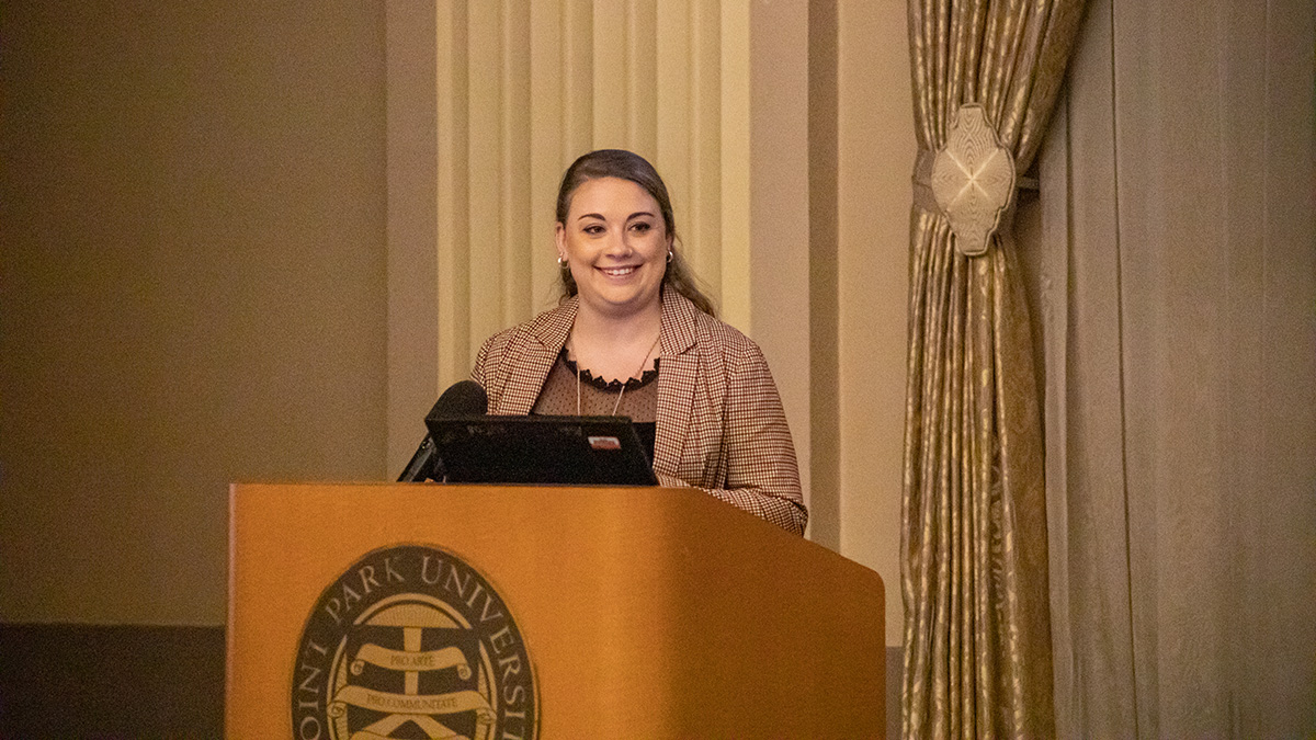 Pictured is the 2019 Criminal Justice Administration Graduate Symposium. Photo by Hannah Johnston