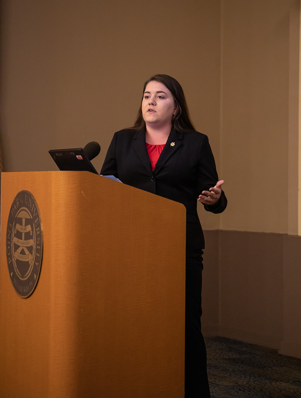 Pictured is the 2019 Criminal Justice Administration Graduate Symposium. Photo by Hannah Johnston