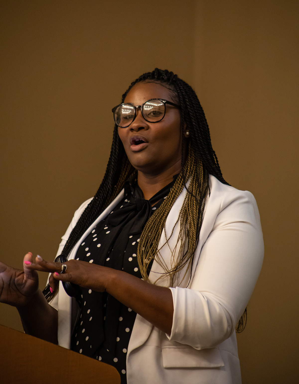 Pictured is the 2019 Criminal Justice Administration Graduate Symposium. Photo by Hannah Johnston