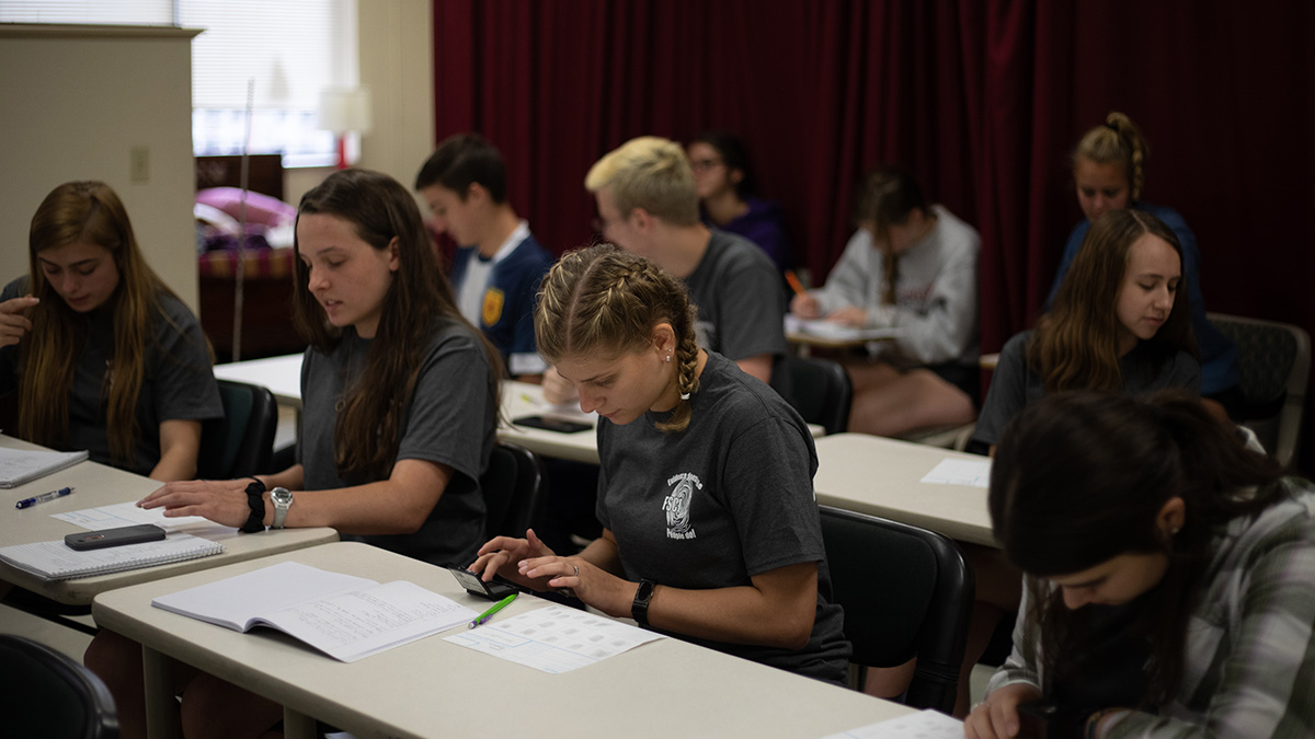 Pictured are attendees at the 2019 CSI High School Summer Camp. Photo by Hannah Johnston