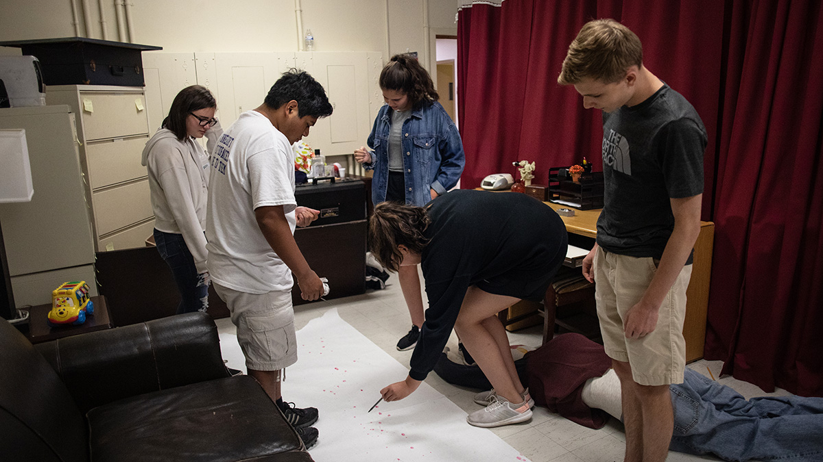 Pictured are attendees at the 2019 CSI High School Summer Camp. Photo by Hannah Johnston