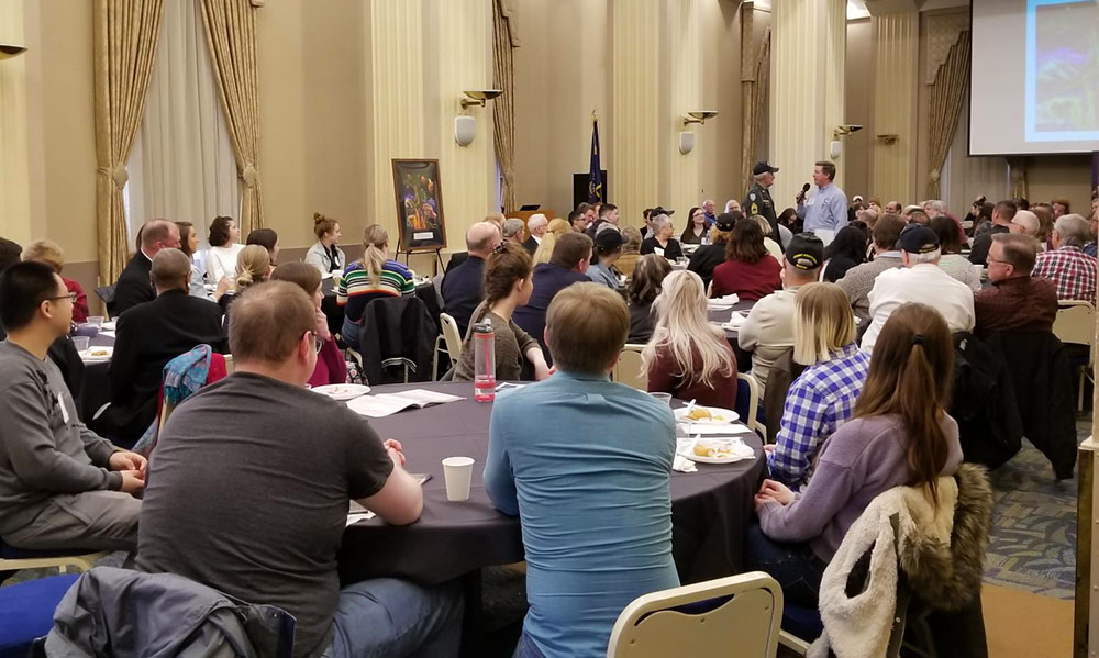 Pictured are attendees at the Korean War Veterans Storytelling Session. Photo by Jehnie Burns, Ph.D.