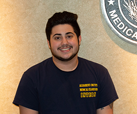 Pictured is forensic science major Maxwell Namey. Photo by Brandy Richey.