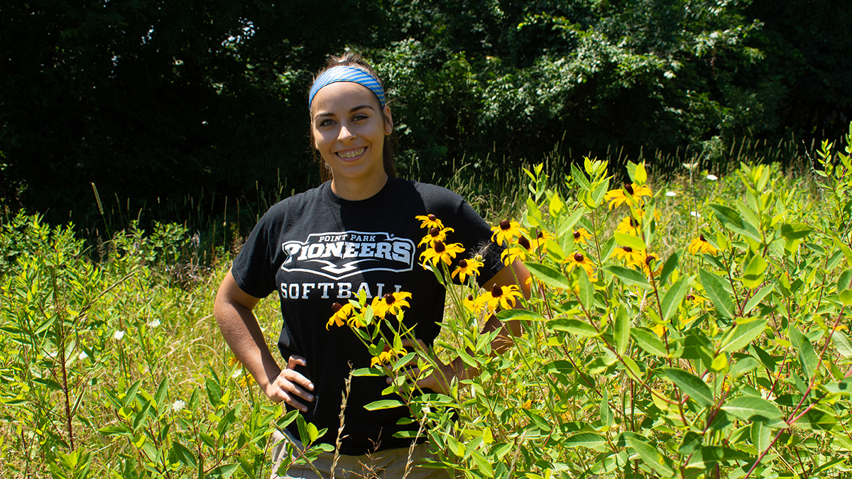 Pictured is senior biological sciences major Paula Ambrose. Photo by Brandy Richey.