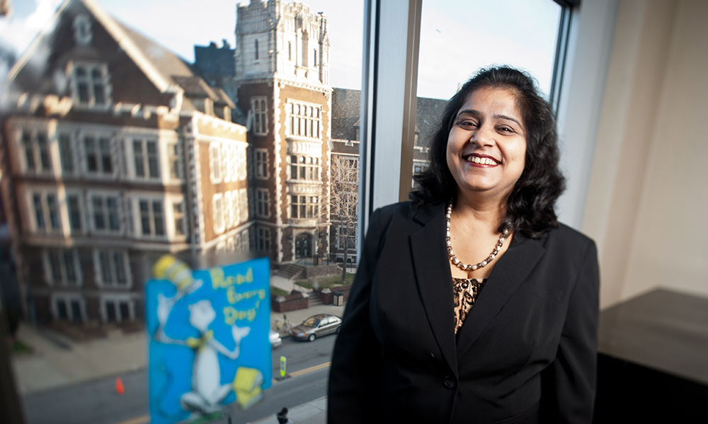 Pictured is education graduate Preeti Juneja. Photo by Chris Rolinson