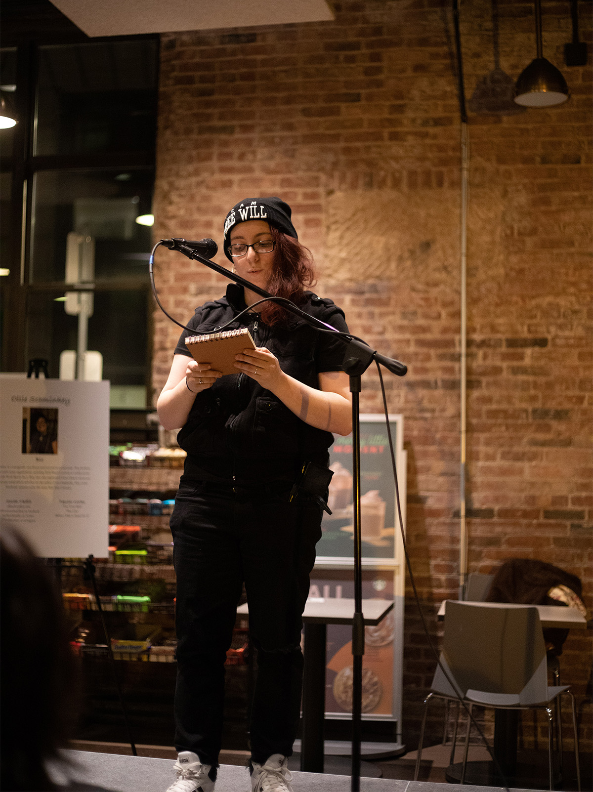 Pictured is the LGBTQIA poetry event held at Point Perk in December 2019. Photo by Hannah Johnston