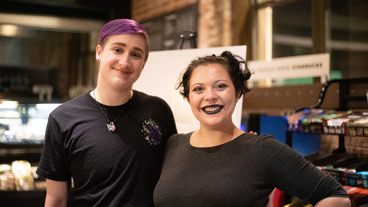 Pictured is the LGBTQIA poetry event held at Point Perk in December 2019. Photo by Hannah Johnston