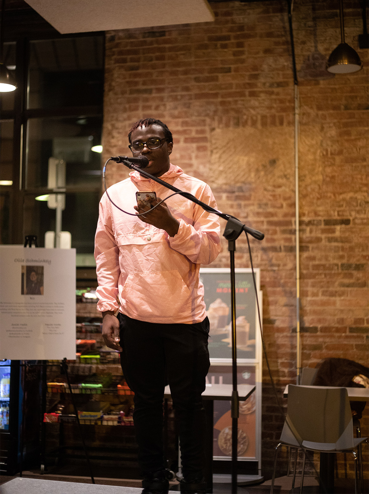 Pictured is the LGBTQIA poetry event held at Point Perk in December 2019. Photo by Hannah Johnston