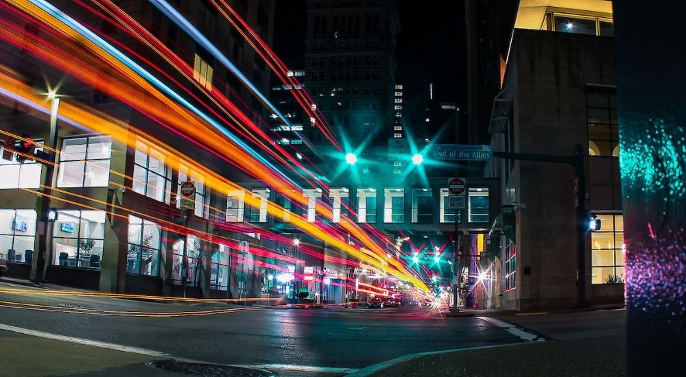 Pictured is the intersection of Boulevard of the Allies and Wood Street. Photo by Nathaniel Holzer.