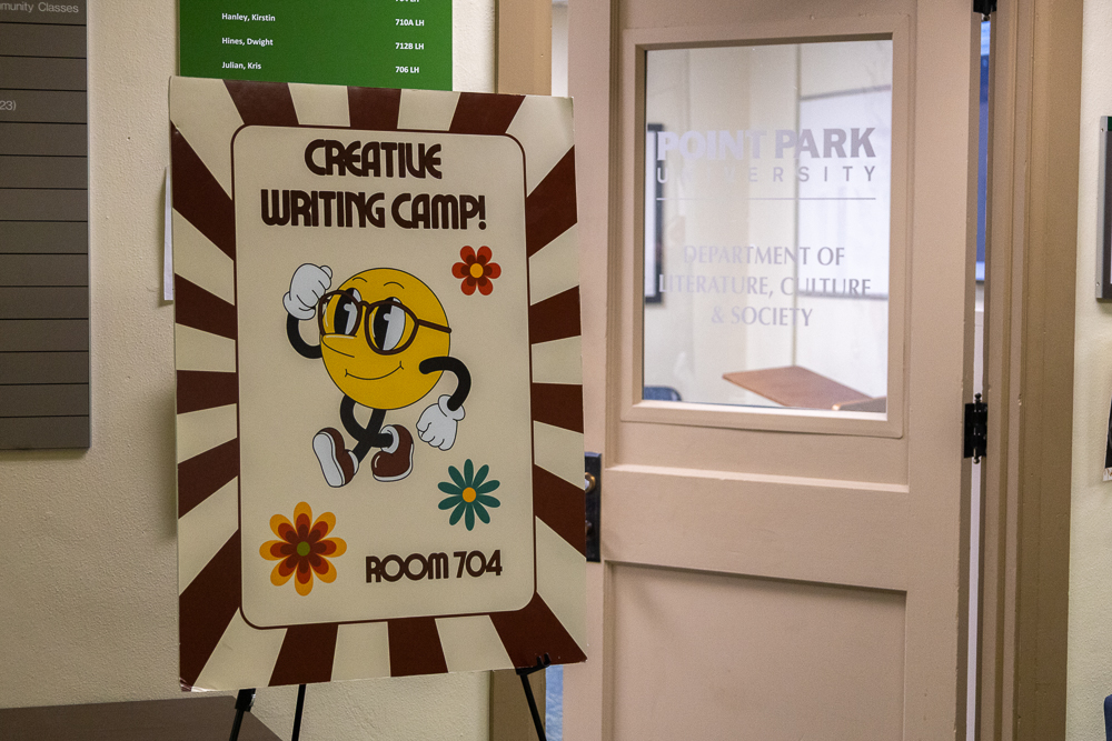 Pictured are students at the 2026 Creative Writing Camp at Point Park University.