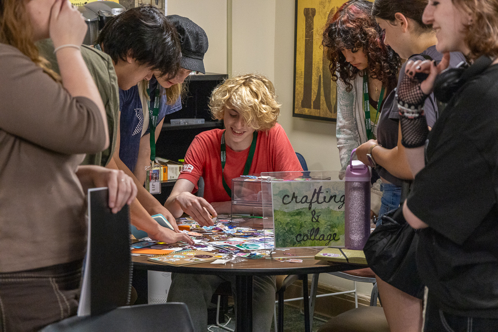 Pictured are students at the 2026 Creative Writing Camp at Point Park University.
