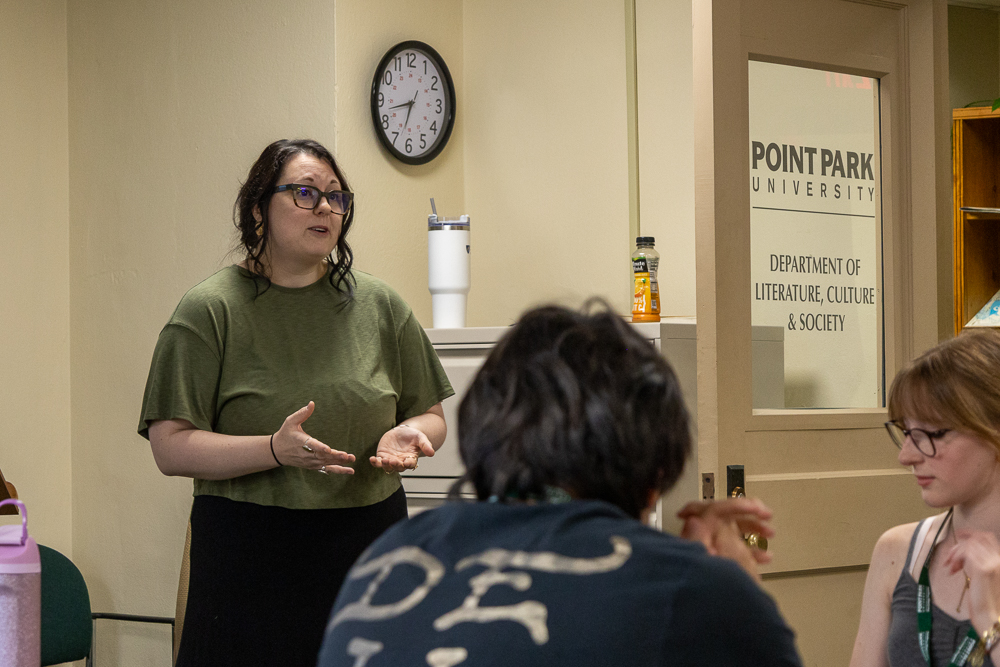 Pictured are students at the 2026 Creative Writing Camp at Point Park University.
