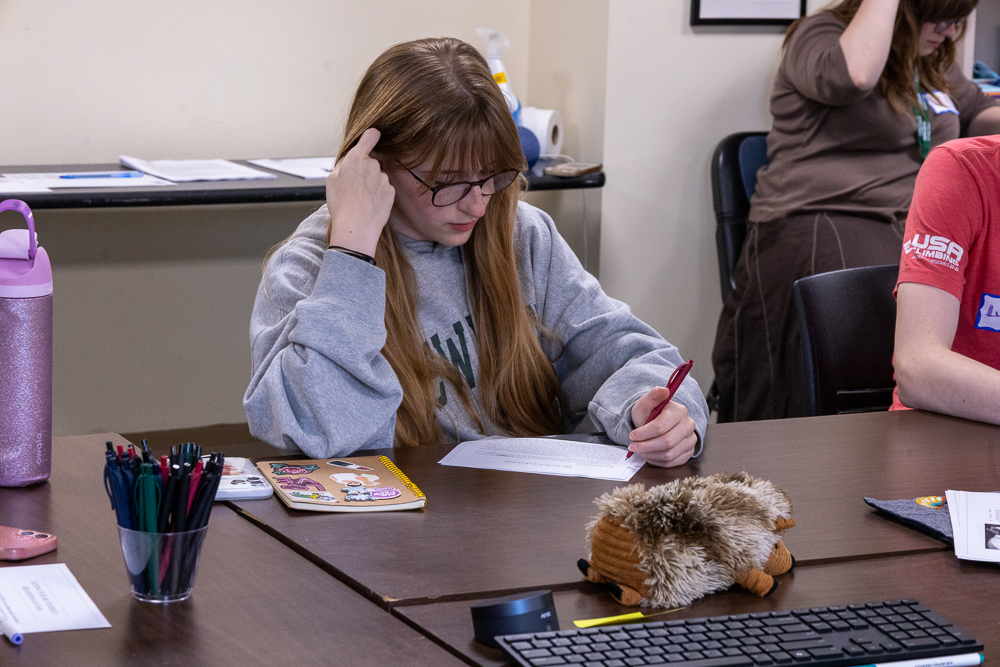 Pictured are students at the 2026 Creative Writing Camp at Point Park University.