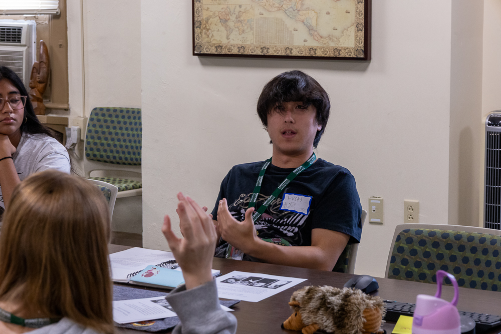 Pictured are students at the 2026 Creative Writing Camp at Point Park University.