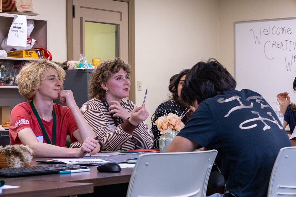 Pictured are students at the 2026 Creative Writing Camp at Point Park University.
