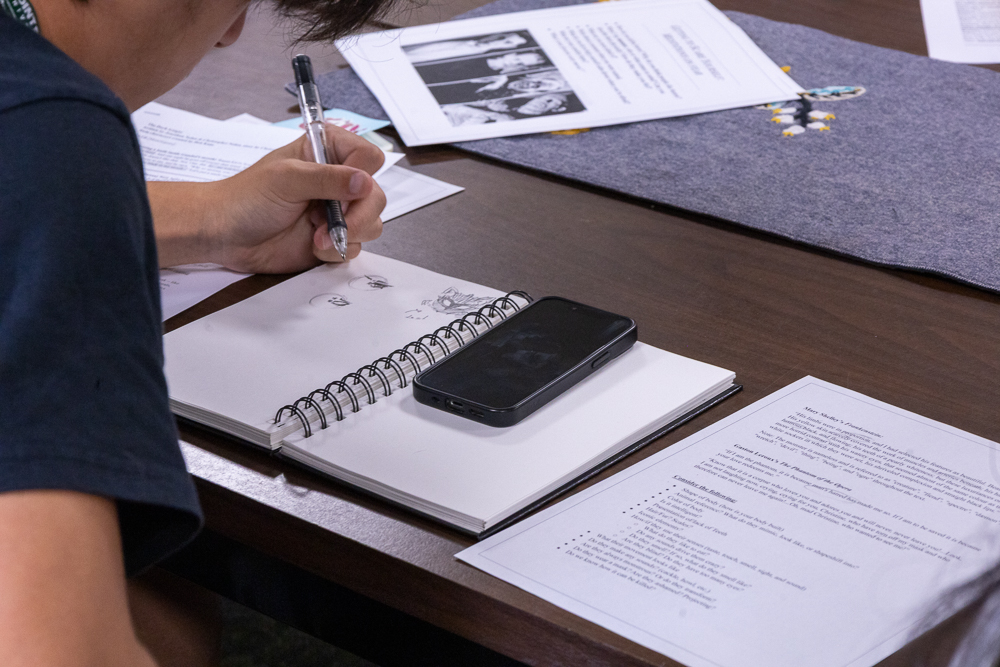 Pictured are students at the 2026 Creative Writing Camp at Point Park University.