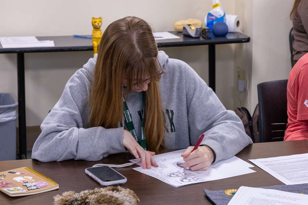 Pictured are students at the 2026 Creative Writing Camp at Point Park University.