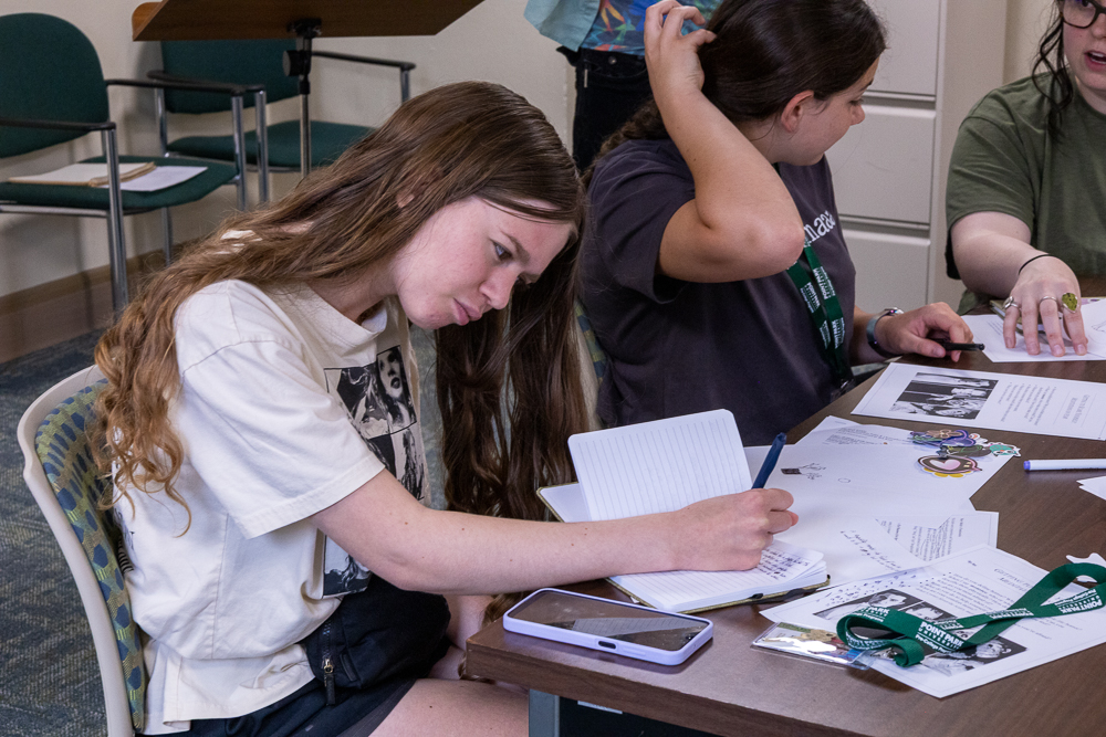 Pictured are students at the 2026 Creative Writing Camp at Point Park University.