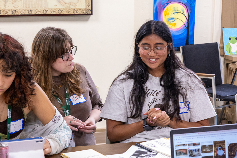 Pictured are students at the 2026 Creative Writing Camp at Point Park University.