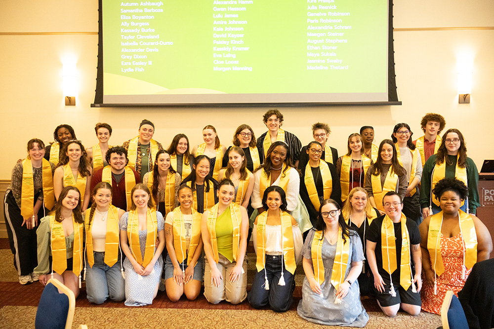 Pictured are the 2025 Honors Program seniors. Photo by Chloe Humway.