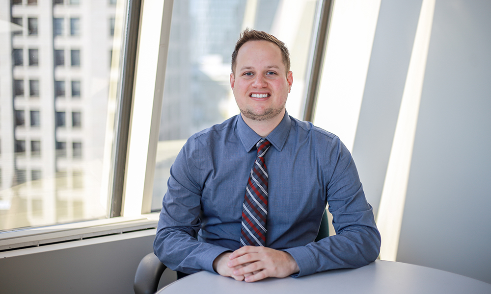 Pictured is MBA alumnus Bryan Turner. Photo by Emilee Fails.