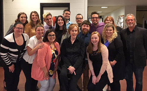 Pictured are SAEM students with Carol Burnett at Heinz Hall. Photo submitted by Ed Traversari.
