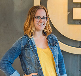 Pictured is MBA alumna Emily DeShantz. Photo by Nick Koehler.